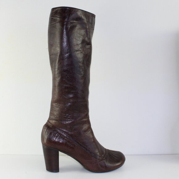 Miz Mooz Tall Brown Leather Neptune Boots (EU 41 / 10.5 US) - Picture 5 of 11